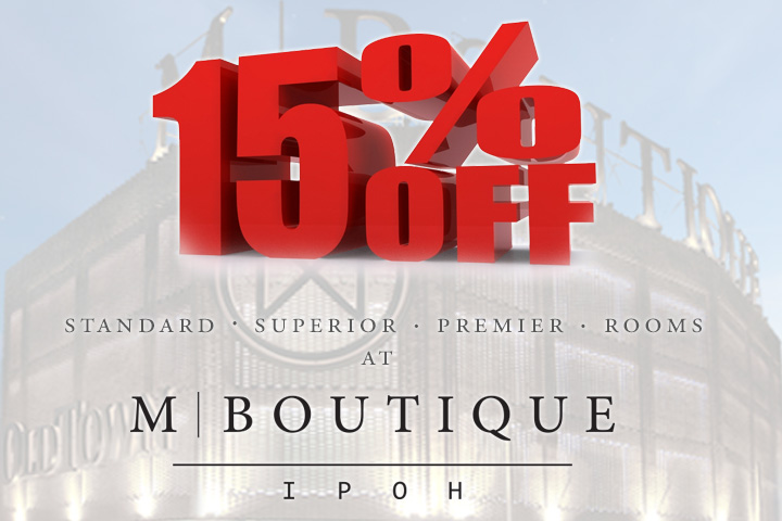 Discount at M Boutique Ipoh