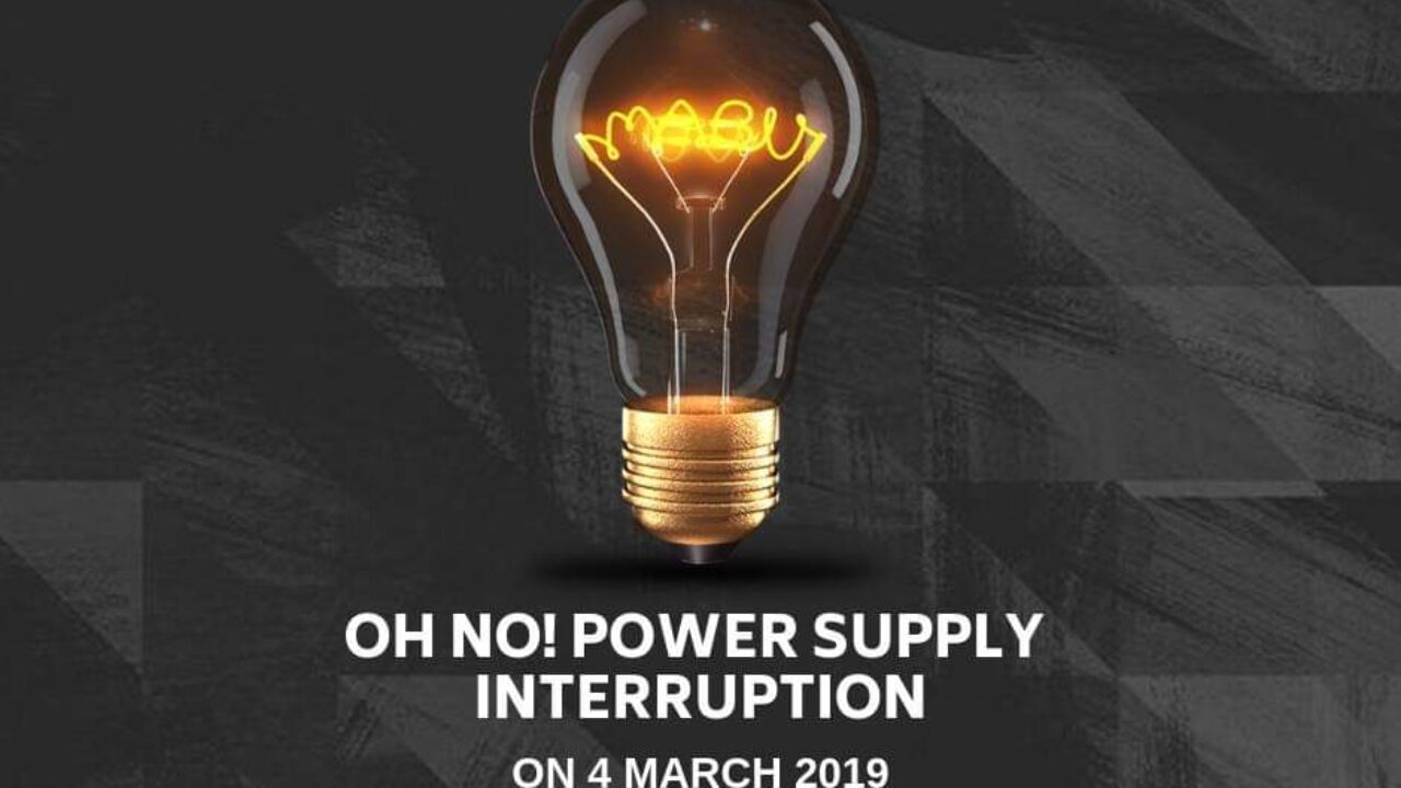 Oh No, Power Supply Interruption ! | M Boutique Ipoh